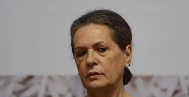 Sonia Gandh em 20 de agosto (Foto: AFP)