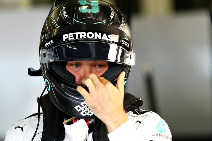 Nico Rosberg após treino classificatório para o GP da Inglaterra (Foto: Getty Images)