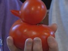 Americana vira destaque até na CNN ao colher tomate no formato de pato