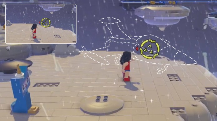 O contorno dá uma ideia de onde o Jato está, mas no jogo ele é completamente invisível (Foto: Reprodução: GameInformer)