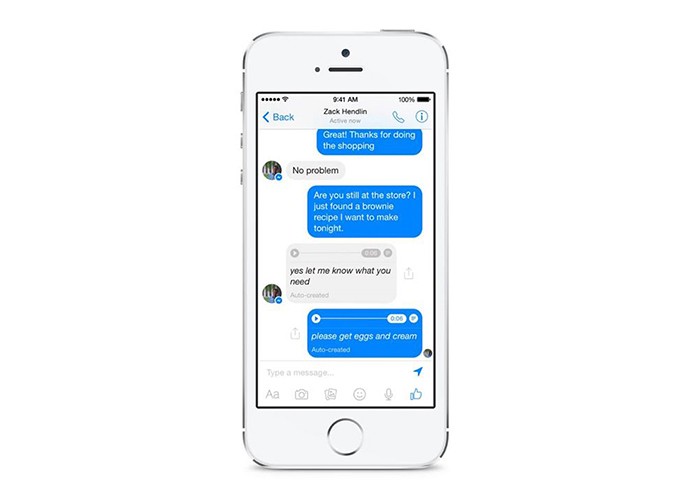 Transcrição de áudio para texto do Messenger está disponível para alguns usuários