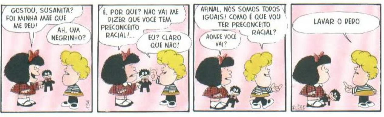 Mafalda e o preconceito racial (Foto: Reprodução/Quino)