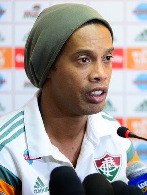 Ronaldinho, entrevista coletiva Fluminense (Foto: Agência Estado)