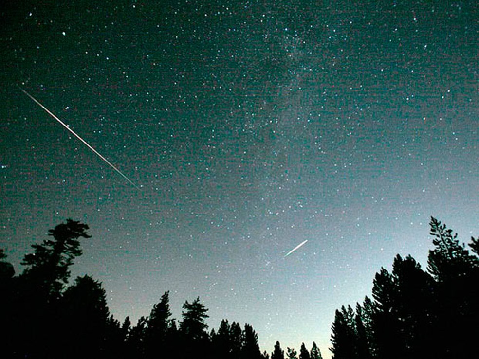 Chuva de meteoros registrada pela Nasa (Foto: Divulgação/Nasa)