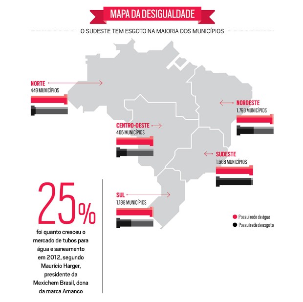 Mapa da desigualdade (Foto: Ilustração: Helder Santos)