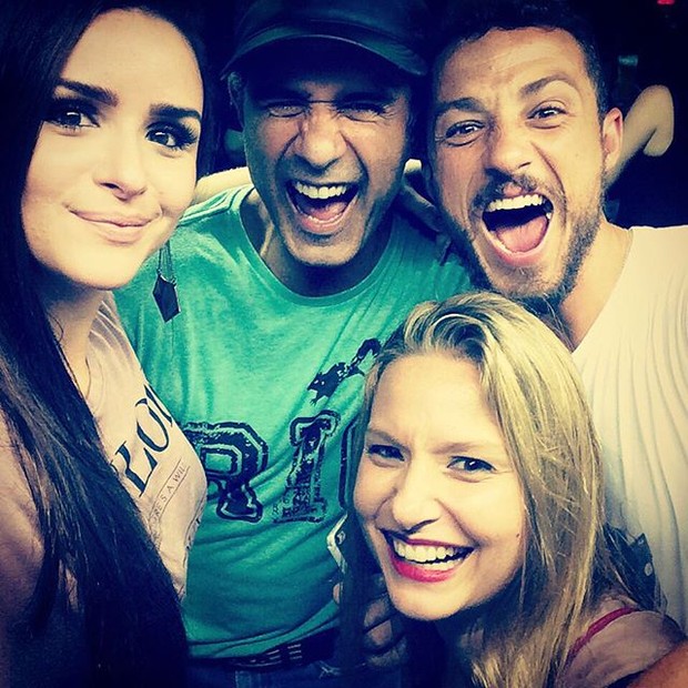 Marcos Pasquim e amigos no Rock in RIo (Foto: Reprodução/ Instagram)
