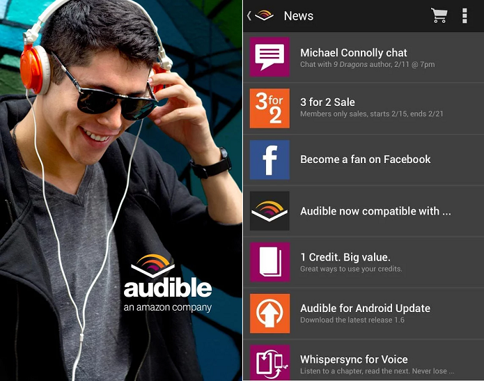 Audible é um aplicativo de audiobooks (Foto: Divulgação)