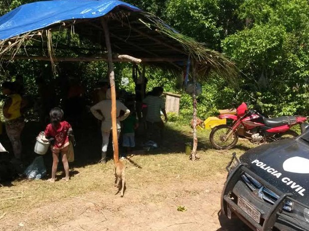 Polícia descobre garimpo ilegal na cidade de Godofredo Viana, no MA (Foto: Divulgação/Polícia Civil)