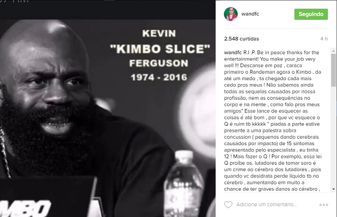 Kimbo Slice Wanderlei Silva instagram