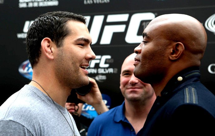 Anderson Silva e Chris Weidman tour UFC (Foto: André Durão / Globoesporte.com) Anderson Silva e Chris Weidman tour UFC (Foto: André Durão / Globoesporte.com)