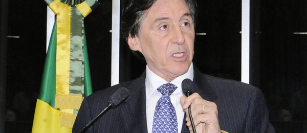 Eunício Oliveira (PMDB-CE), líder do partido no Senado (Foto: Waldemir Barreto / Agência Senado)