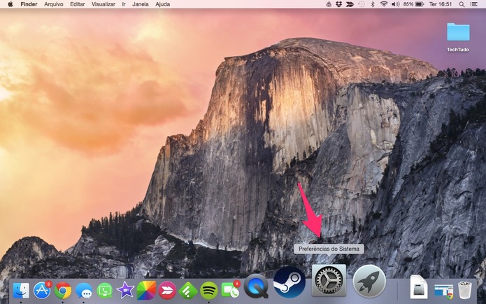 Acesse os ajustes do seu Mac (Foto: Reprodução/Lucas Mendes)