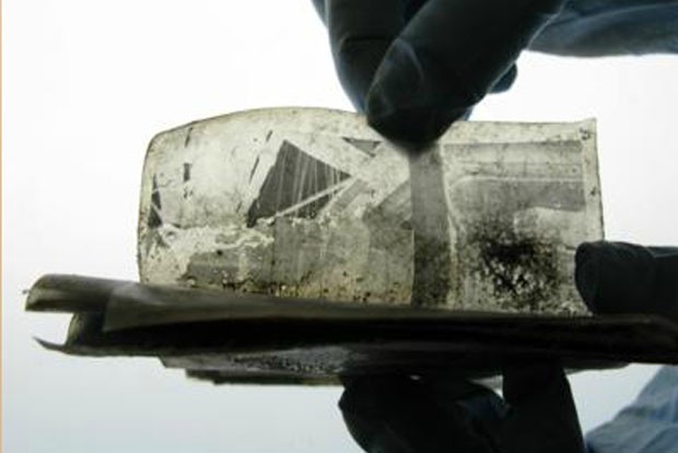 Negativos encontrados congelados na Antártida (Foto: Antarctic Heritage Trust/www.nzaht.org)