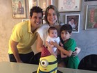 Fernanda Gentil comemora três meses do filho, Gabriel