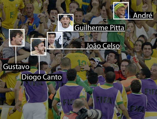 neymar parceiros amigos brasil x espanha (Foto: André Durão)