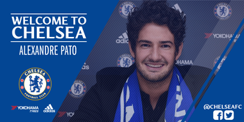 Alexandre Pato Chelsea (Foto: Reprodução / Twitter) Alexandre Pato Chelsea (Foto: Reprodução / Twitter)