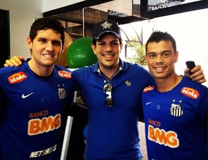 Rafael, Sorocaba e Bernardo no CT Rei Pelé (Foto: Reprodução / Instagram)