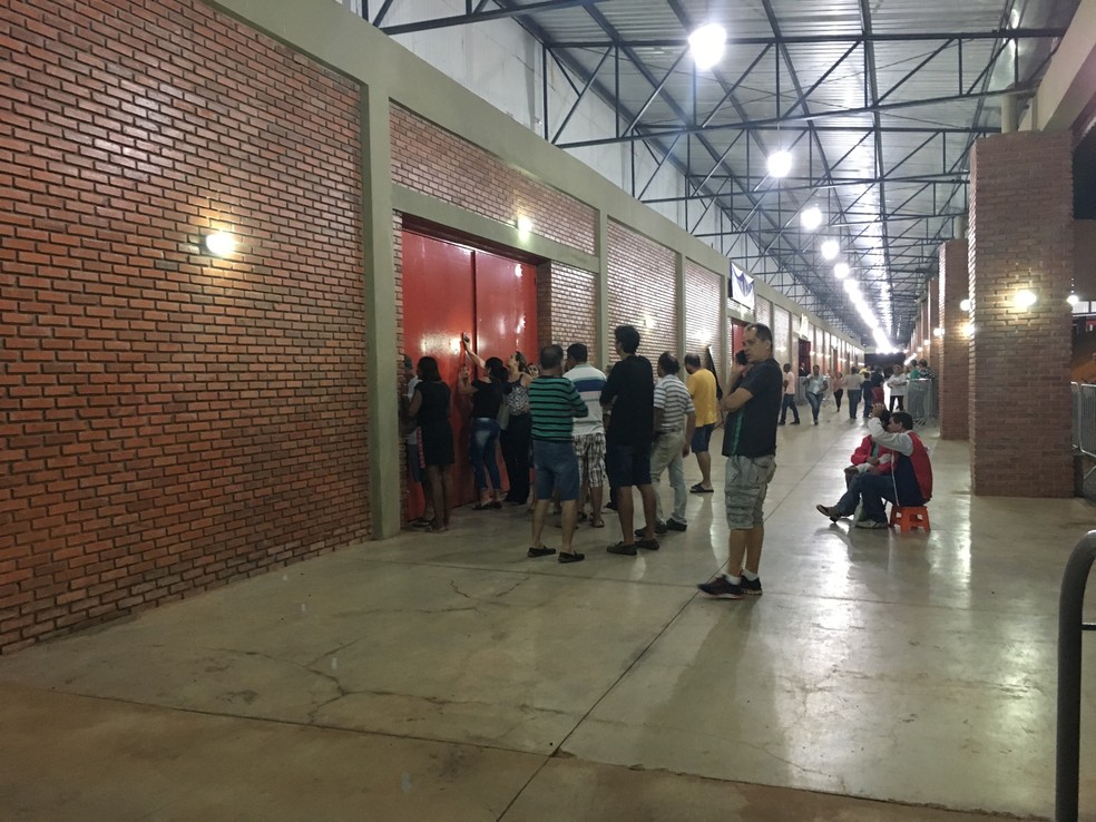 Mesmo quem ficou para fora deu um jeito para aproveitar o show (Foto: Heloise Hamada/G1)