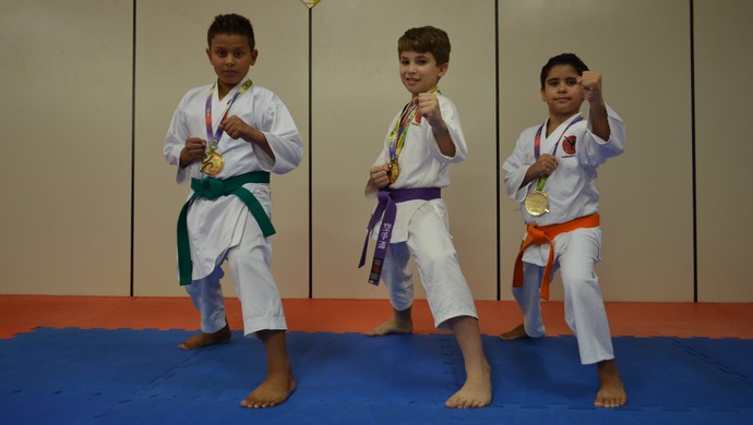 Karatecas de Ariquemes conquistam  ouro no Sul-americano em São Paulo (Foto: Franciele do Vale)
