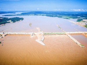 Usina hidrelétrica da Santo Antônio Energia (Foto: Santo Antônio/ Divulgação)