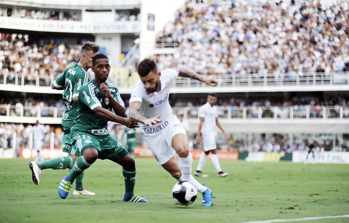 Lucas Lima -  Santos x Palmeiras (Foto: Marcos Ribolli)