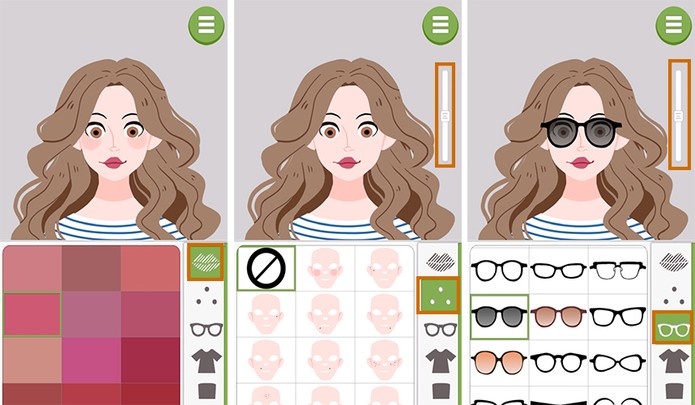 Personalize a cor do batom, detalhes no rosto e adicione um modelo de óculos (Foto: Reprodução/Barbara Mannara)