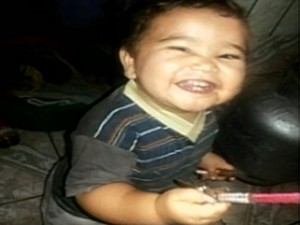 Mateus Henrique Guimarães da Silva, de 1 ano e 4 meses, morre em hospital de Itumbiara, Goiás (Foto: Reprodução/ TV Anhanguera)