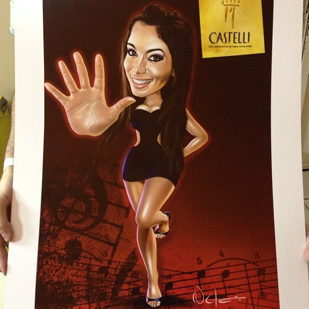 Anitta ganha caricatura (Foto: Facebook)