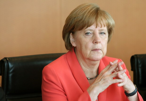 A chanceler da Alemanha, Angela Merkel, participa da reunião de gabinete do governo alemão (Foto: Adam Berry/Getty Images)