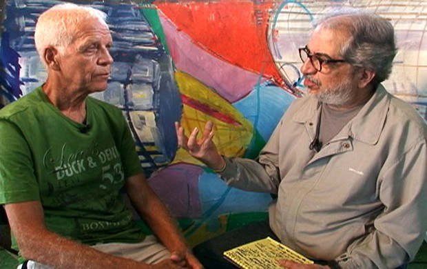 Ademir da Guia com Geneton (Foto: Reprodução/TV Globo)