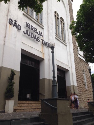 Igreja São Judas Tadeu, em Santos (Foto: Mariane Rossi / G1)