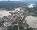 Chuvas afetam 400 mil e deixam 2 mortos em SC (Defesa Civil/Divulgação)