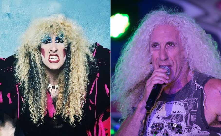 Músicas como ‘I Wanna Rock’ e ‘We’re Not Gonna Take It’ impressionaram os fãs famintos do rock ‘n’ roll e Dee Snider, como vocalista do Twisted Sister, abalou a todos com o seu visual freak. De lá pra cá, ele cortou sua farta cabeleira e participou do musical da Broadway ‘Rock Of Ages’. Snider é casado com sua parceira de longa data, Suzette Snider, e com ela tem quatro filhos.  (Foto: Divulgação/ Getty Images)