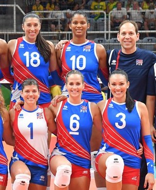 Seleção de Porto Rico de vôlei feminino (Foto: FIVB)
