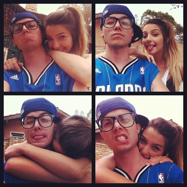 Pe Lanza com a namorada (Foto: Instagram / Reprodução)