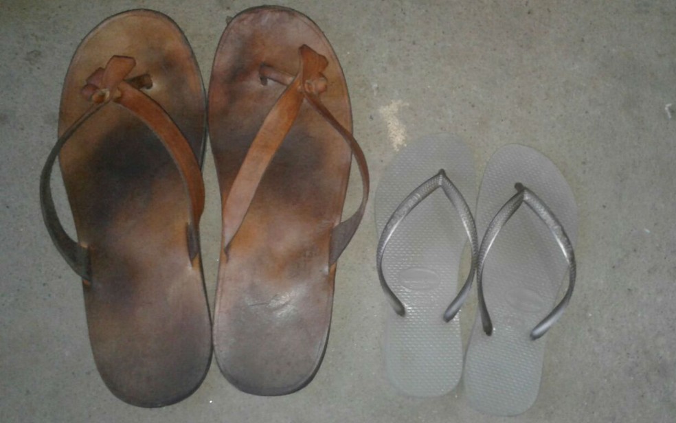 Rodrigo ganhou roupas, sapatos e chinelos do seu tamanho. (Foto: Arquivo pessoal)