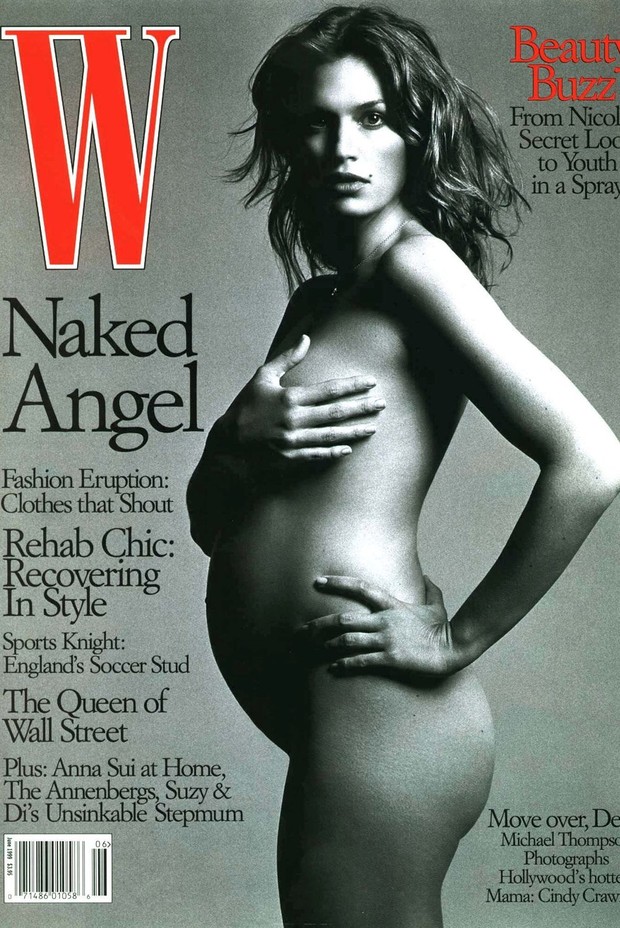 Na capa da W, em 1999 (Foto: Reprodução)