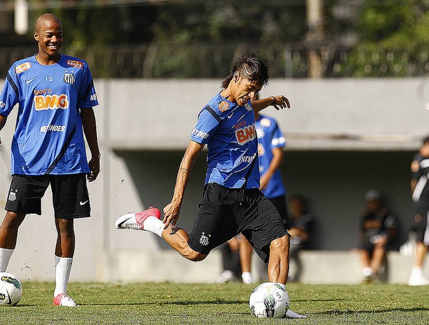 Victor Andrade Neymar Santos (Foto: divulgação / Santos FC)