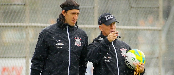 Cássio Corinthians Mano Menezes (Foto: Rodrigo Coca /Ag. Corinthians)