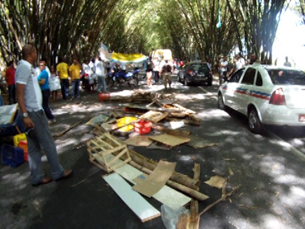 protesto telexfree na bahia (Foto: Imagens / TV Bahia)