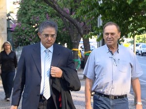 Ex-prefeito de Unaí Antério Mânica, na chegada ao Tribunal da Justiça Federal em Belo Horizonte nesta quarta-feira (Foto: Reprodução/TV Globo) Ex-prefeito de Unaí Antério Mânica, na chegada ao Tribunal da Justiça Federal em Belo Horizonte nesta quarta-feira (Foto: Reprodução/TV Globo)