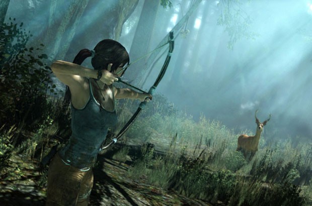 Para sobreviver, Lara terá que caçar usando seu arco-e-flecha (Foto: Divulgação)