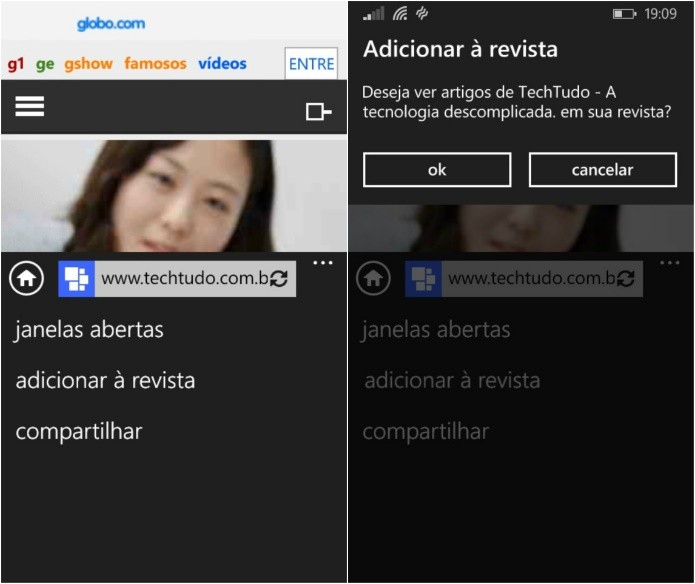 Adicionando uma nova revista (Foto: Reprodução/Helito Bijora)