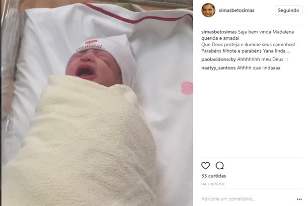Madalena, filha de Yanna Lavigne e Bruno Gissoni (Foto: Reprodução/Instagram) Madalena, filha de Yanna Lavigne e Bruno Gissoni (Foto: Reprodução/Instagram)