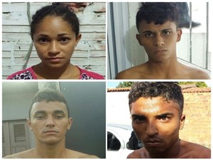 Leonardo Costa, 19; Lucas Silva, 24; Cristiane Matos, 29; e Ronaldo Almeida, 21 (Foto: G1)