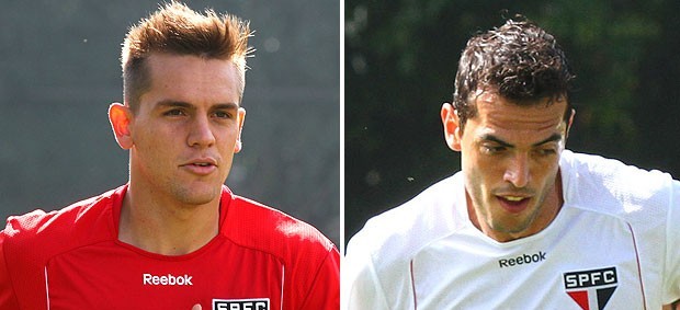 Rafael Toloi e Rhodolfo do São Paulo (Foto: Editoria de Arte/Globoesporte.com)