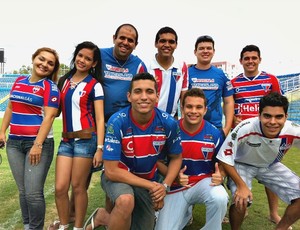 Espartanos Tricolores, torcedores do Fortaleza (Foto: Diego Morais / Globoesporte.com)