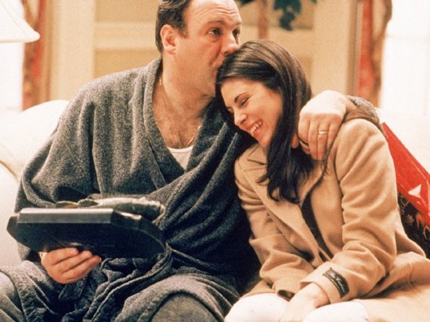 Jamie-Lynn Sigler ao lado do ator James Gandolfini em 'Família Soprano' (Foto: Divulgação) Jamie-Lynn Sigler ao lado do ator James Gandolfini em 'Família Soprano' (Foto: Divulgação)