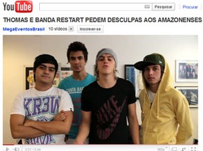 Em v&iacute;deo, Restart pede desculpas por coment&aacute;rios sobre Amazonas | Pop &  Arte | G1