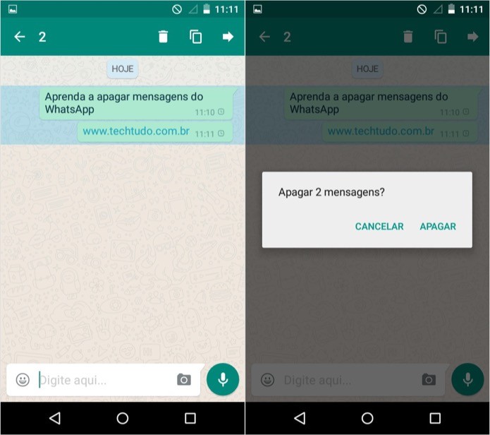 Como Apagar Mensagens Enviadas No WhatsApp Dicas E Tutoriais TechTudo